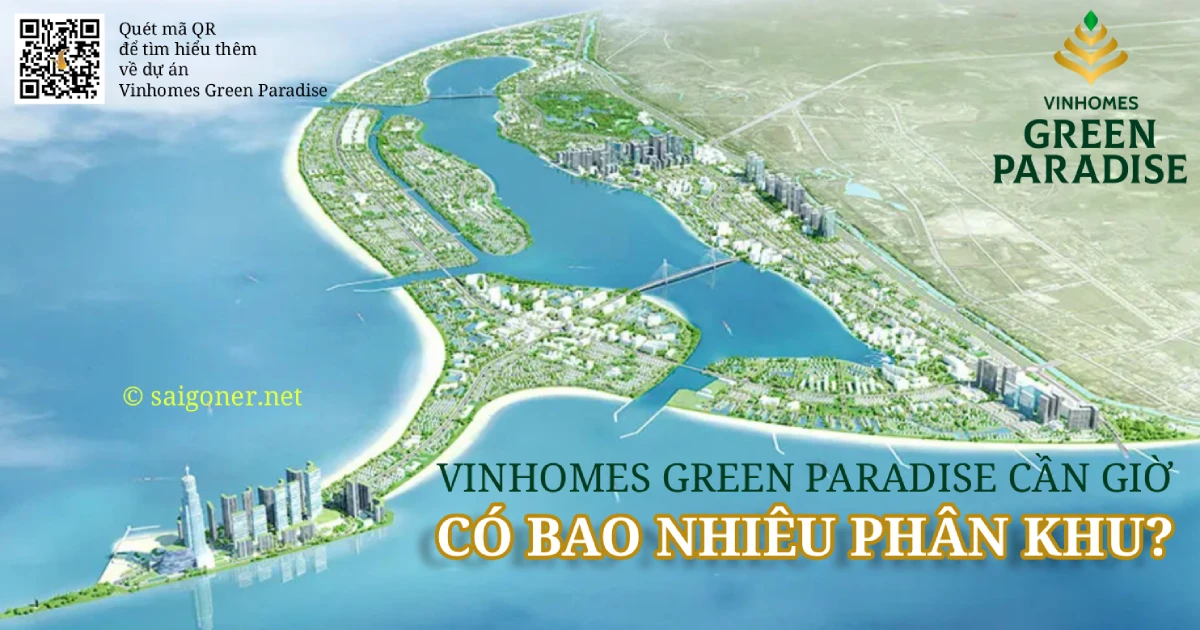 Vinhomes Green Paradise Cần Giờ có bao nhiêu phân khu?
